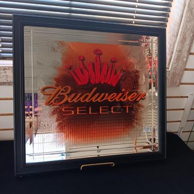 MIRRORED BUDWEISER SELECT SIGN
