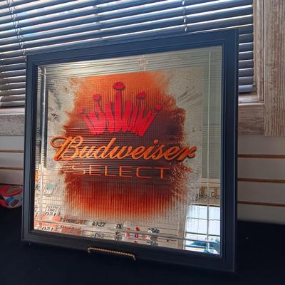 MIRRORED BUDWEISER SELECT SIGN