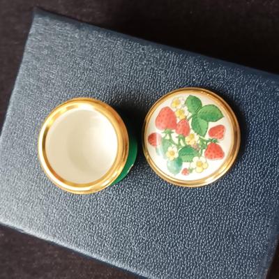 MOZAIC ITALIAN PIN, MARBLE EGG, LETTER OPENERS AND HALCYON DAYS ENAMEL TRINKET BOX