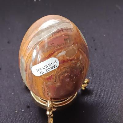 MOZAIC ITALIAN PIN, MARBLE EGG, LETTER OPENERS AND HALCYON DAYS ENAMEL TRINKET BOX