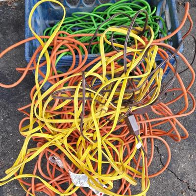 Crate with Multiple Extension Cords