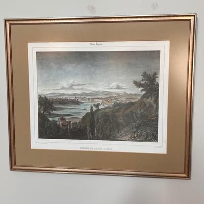 Framed “Entrée Du Rhône” Print (LR-RG)