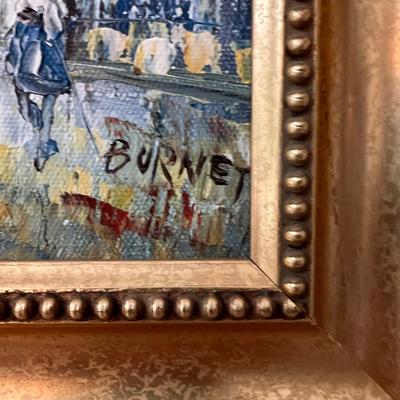 Caroline Burnett "Moulin Rouge" Oil Painting in Ornate Gilded Frame (LR-RG)