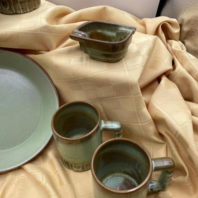 Plainsman Green Frankoma Set 5