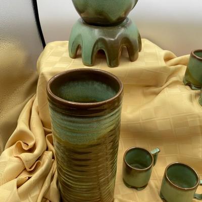 Plainsman Green Frankoma Set 4