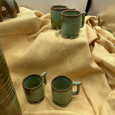 Plainsman Green Frankoma Set 4