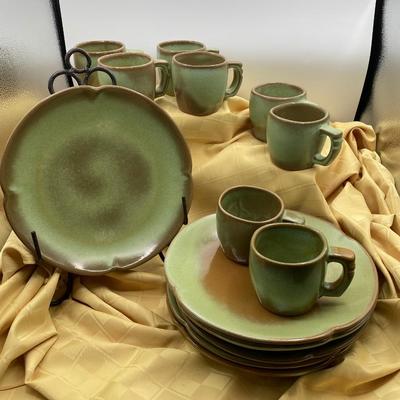 Prairie Green Frankoma Set 2
