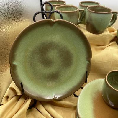 Prairie Green Frankoma Set 2