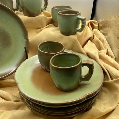 Prairie Green Frankoma Set 2