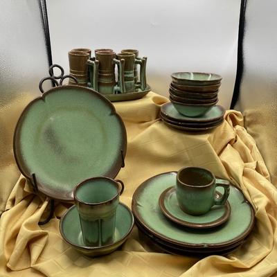 Thira Teal Frankoma Dishes