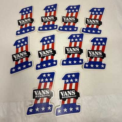 Vintage Automotive Magazine Sticker - Vans & Trucks Magazine