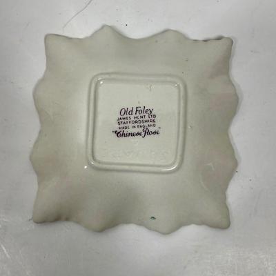 Old Foley China Square Trinket Dish