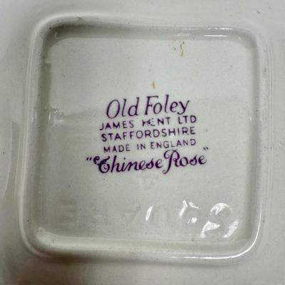 Old Foley China Square Trinket Dish