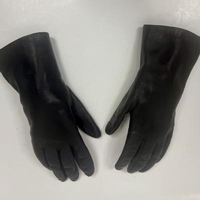 Leather Gloves with Rabbit Fur Lining