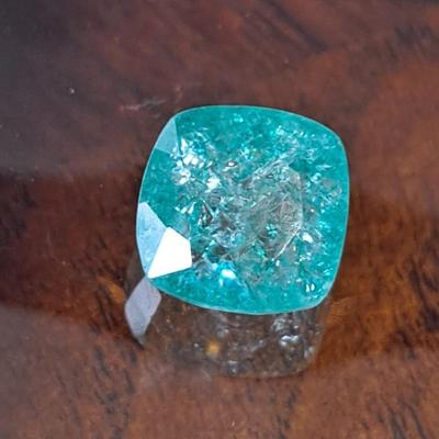 Blue Green Emerald Natural 12 cts