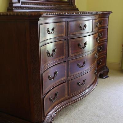 Universal Furniture Mahogany Dresser with Mirror