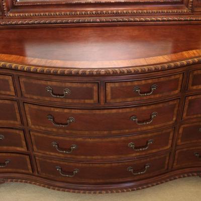 Universal Furniture Mahogany Dresser with Mirror