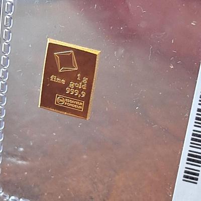 1 gram Gold Bar AMPEX