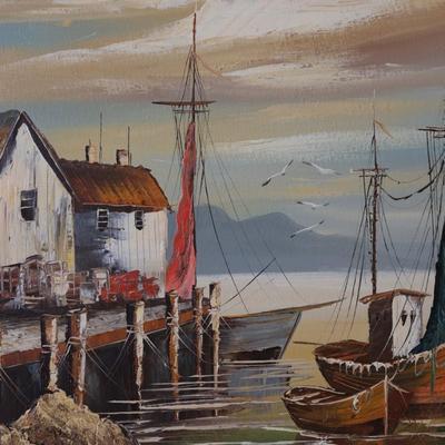 Original Framed Painting on Canvas