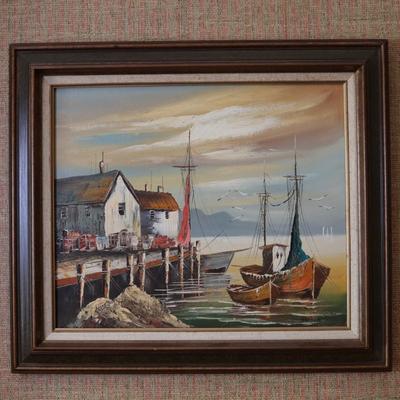 Original Framed Painting on Canvas