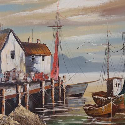 Original Framed Painting on Canvas