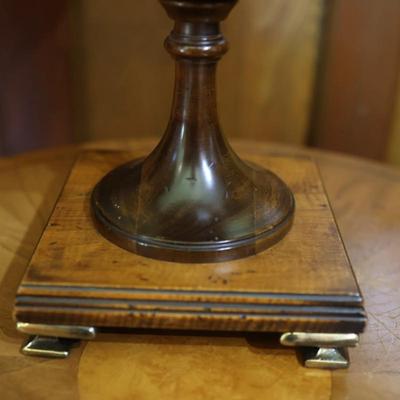 Vintage Frederick Cooper Wood and Brass Table Lamp