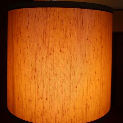 Vintage Frederick Cooper Wood and Brass Table Lamp