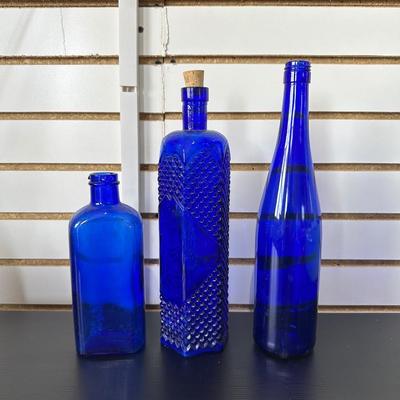 BLUE GLASS BOTTLES (1)