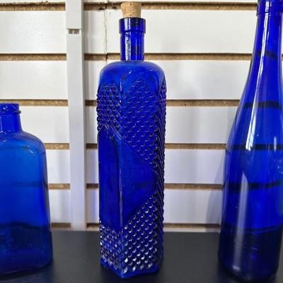 BLUE GLASS BOTTLES (1)