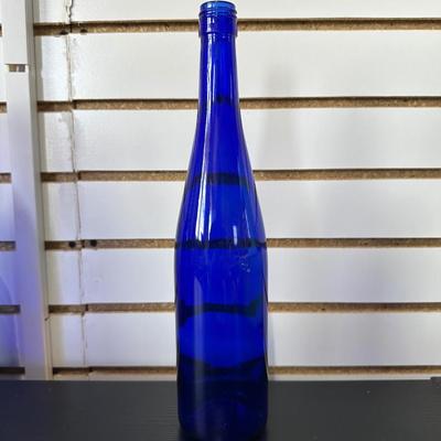 BLUE GLASS BOTTLES (2)
