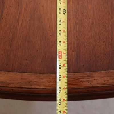Solid Two Pedestal Dining Table with Three Leaves
