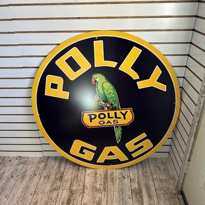 POLLY GAS METAL SIGN