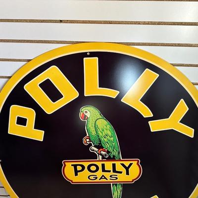POLLY GAS METAL SIGN