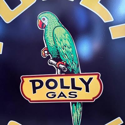 POLLY GAS METAL SIGN