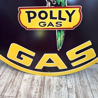 POLLY GAS METAL SIGN
