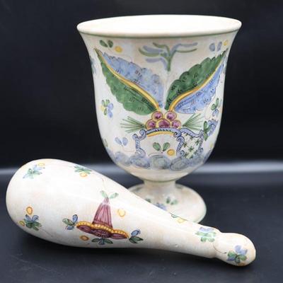 Vintage Italian Mortar and Pestle