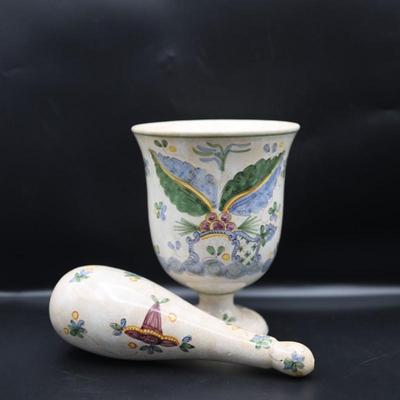 Vintage Italian Mortar and Pestle