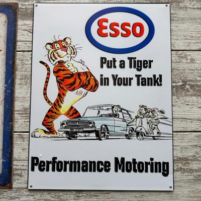 2 METAL SIGNS (2)