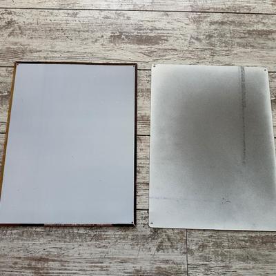2 METAL SIGNS (2)