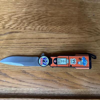 EXXON PLAYING CARDS & ROUTE 66 POCKET KNIFE