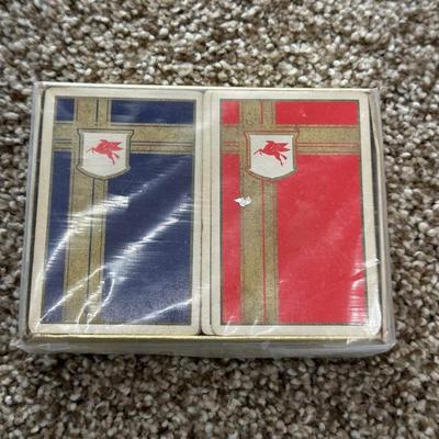 SEALED MOBIL OIL PLAYING CARDS