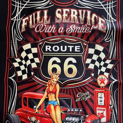 FULL SERVICE ROUTE 66 THROW RUG
