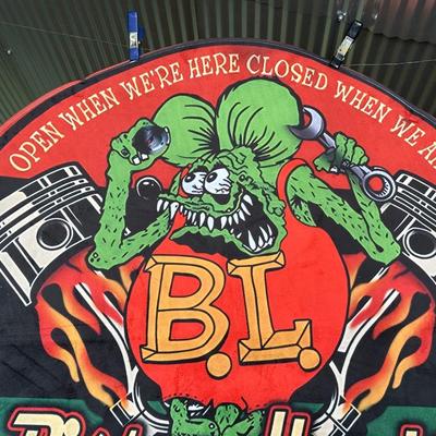 RAT FINK THROW RUG