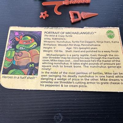 TMNT "DONATELLO" & MICHELANGELO" ACTION FIGURES
