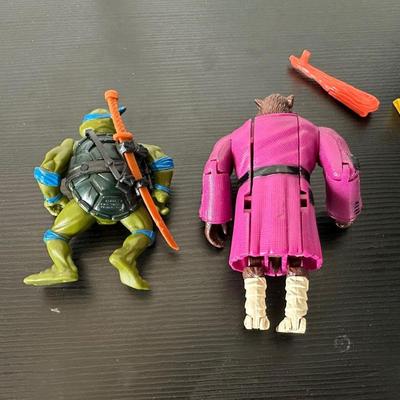 TMNT "LEONARDO" & "MUTATION SPLINTER" ACTION FIGURES
