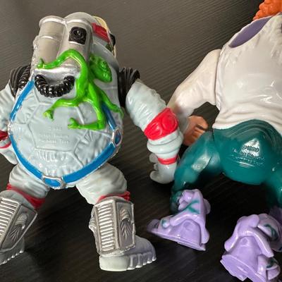 TMNT RAPH "THE SPACE CADET" & "BAXTER STOCKMAN" ACTION FIGURES
