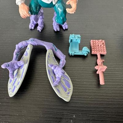 TMNT RAPH "THE SPACE CADET" & "BAXTER STOCKMAN" ACTION FIGURES