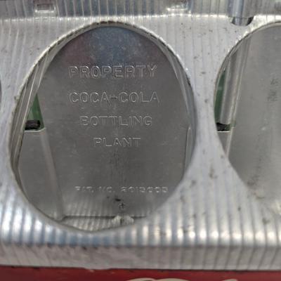 Vintage Coca-Cola Aluminum Coke Bottle 6 Carrier With A Couple Of Bottles