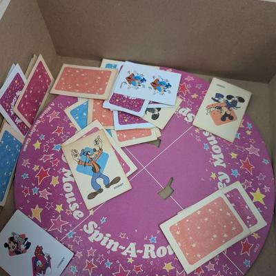 Disney Mickey Mouse Spin-A-Round Game With Box & Instructions