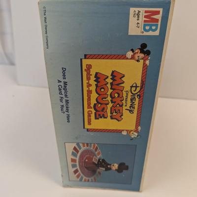 Disney Mickey Mouse Spin-A-Round Game With Box & Instructions